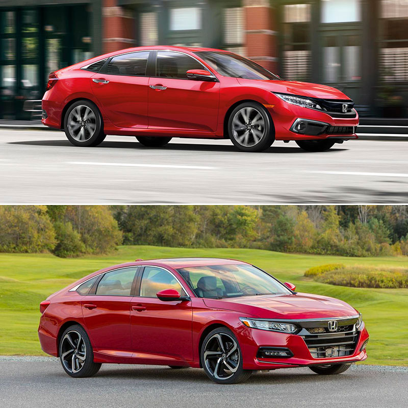 2019 Honda Civic or 2019 Honda Accord: Interior and Performance Comparison