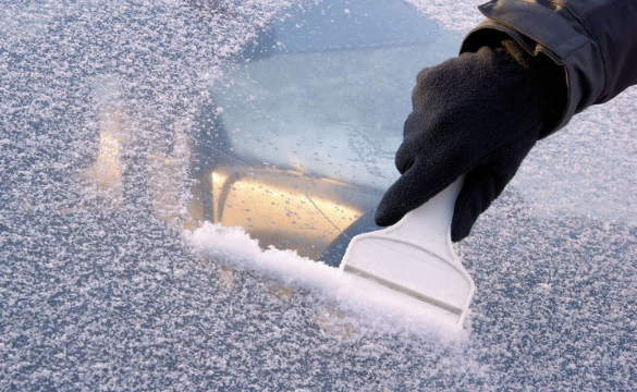 remove ice from the windshield